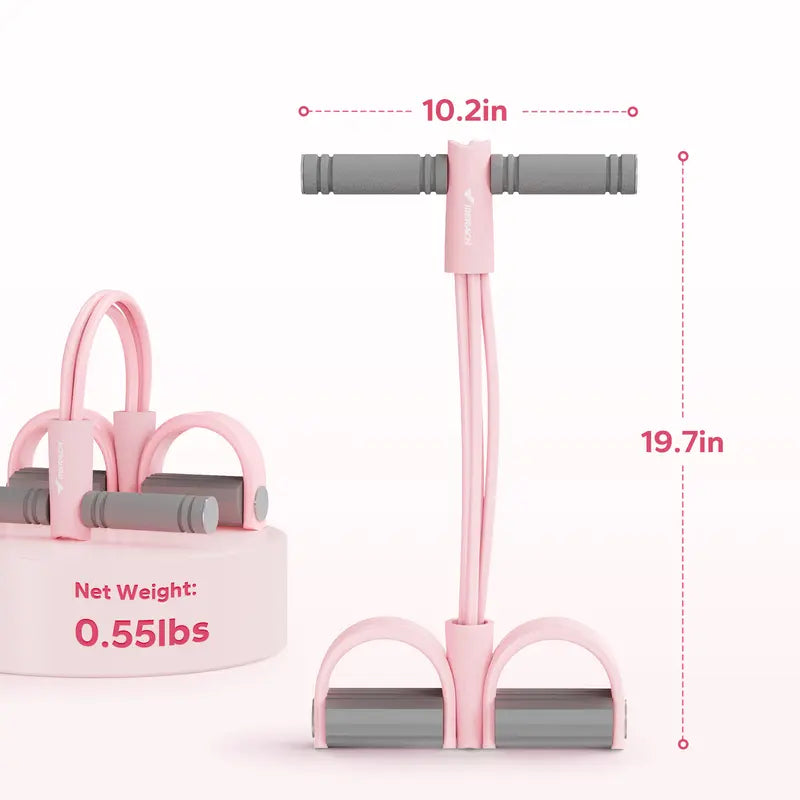 Multifunction Pedal Resistance Band with Handles, Elastic Pull Rope for Full Body Home Workout, Yoga, Sit-Up, Core & Strength Training